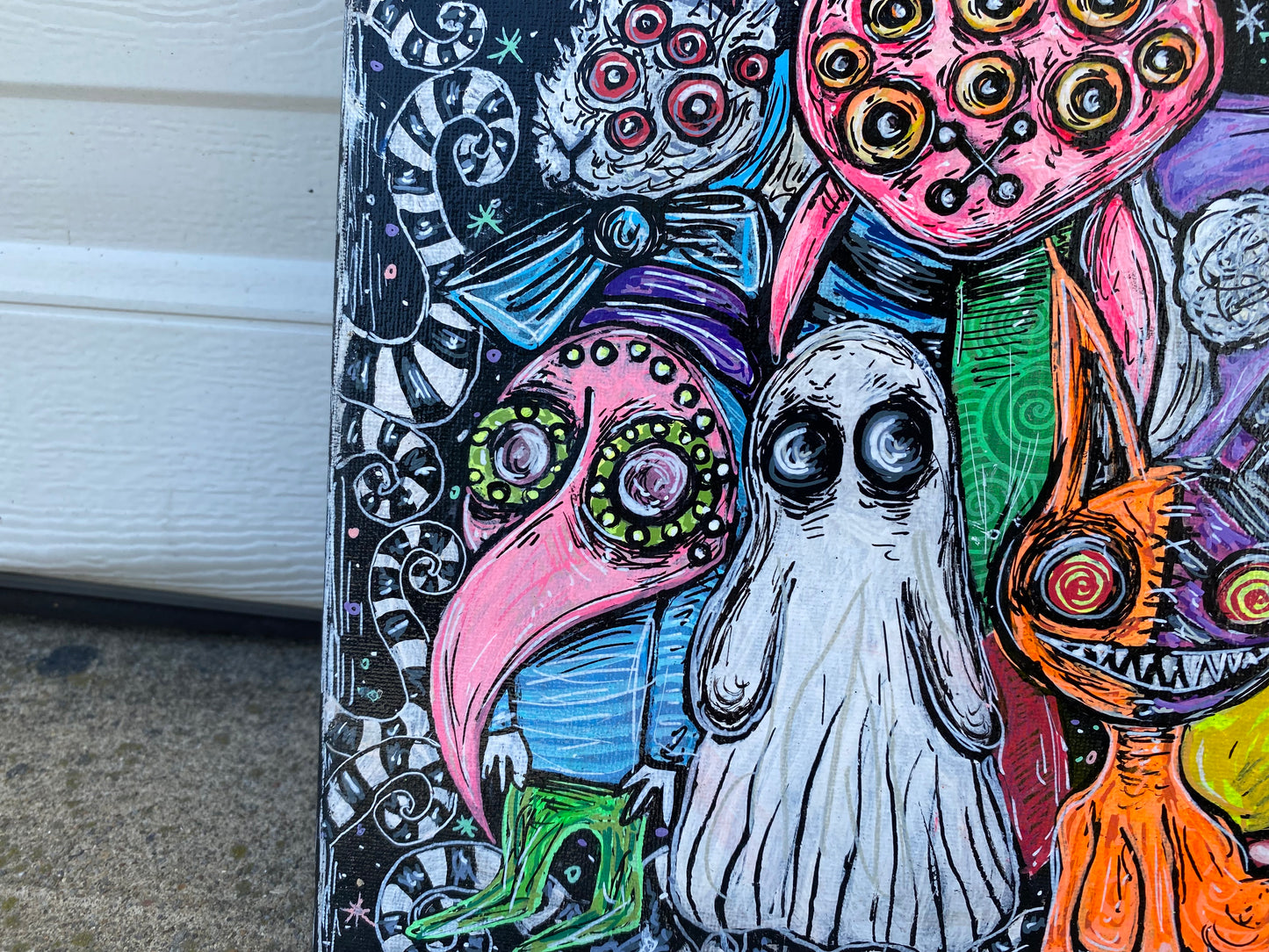 “Steampunk Snails” original painting