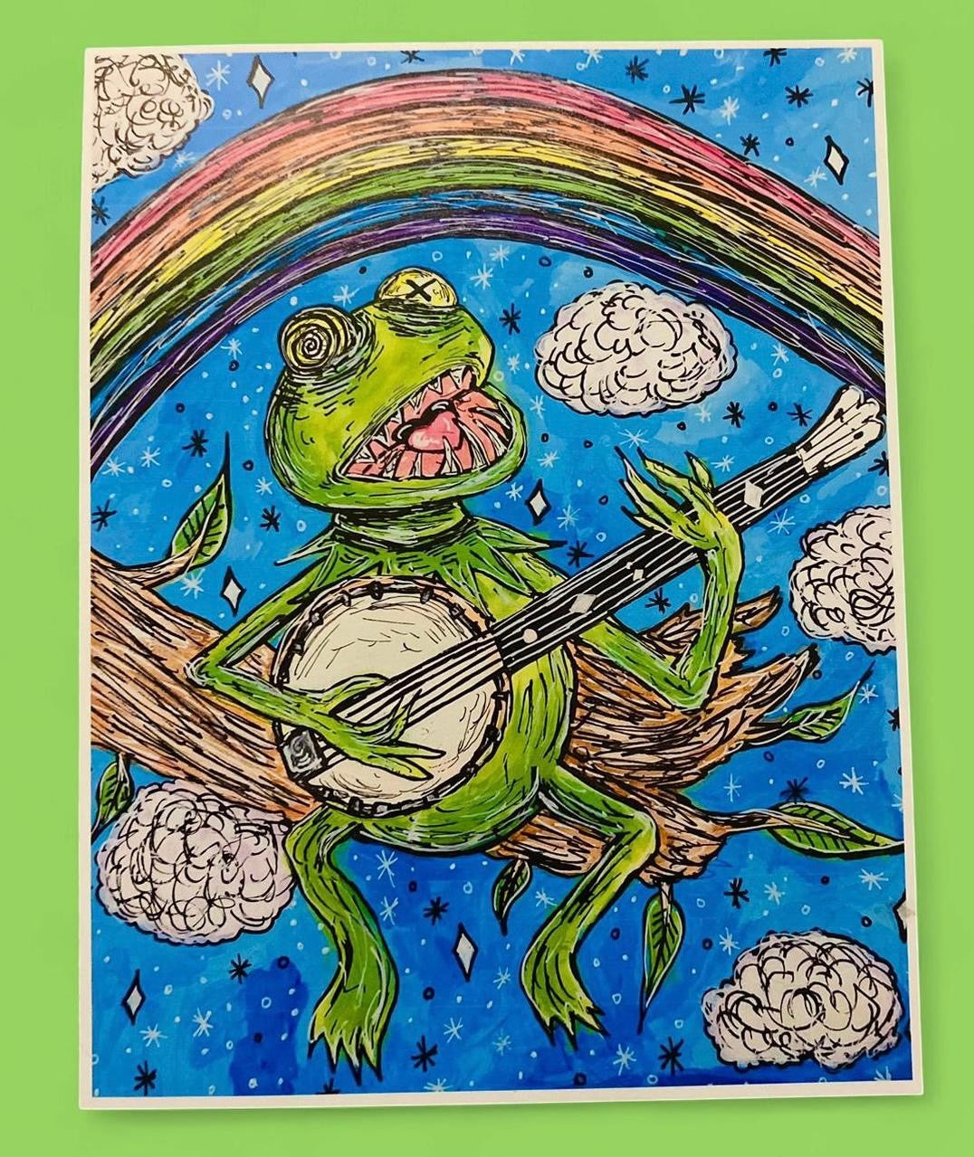 Banjo Frog print
