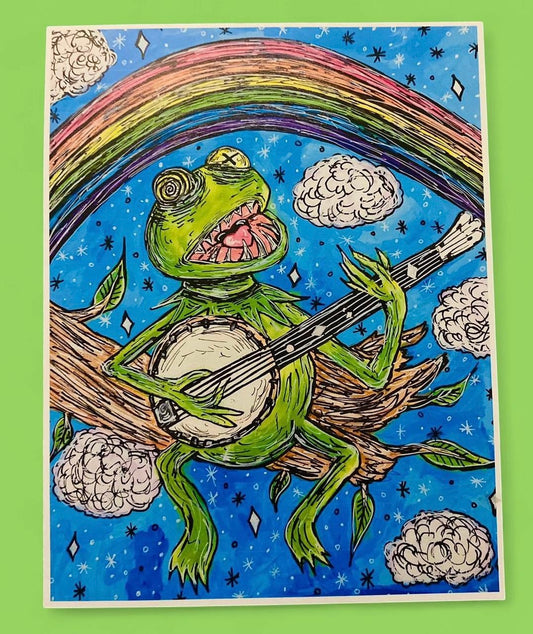 Banjo Frog print