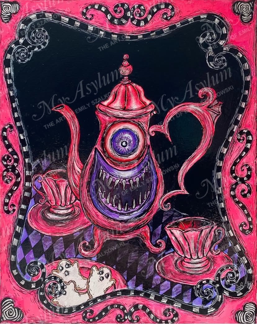 “Mad Tea Party” original painting