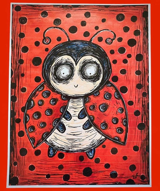 Ladybug unmatted print