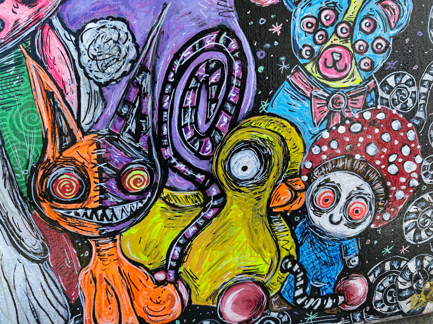 “Steampunk Snails” original painting