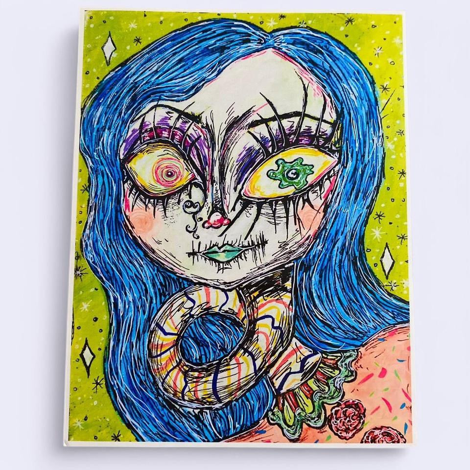 “Peachy Friction” art print