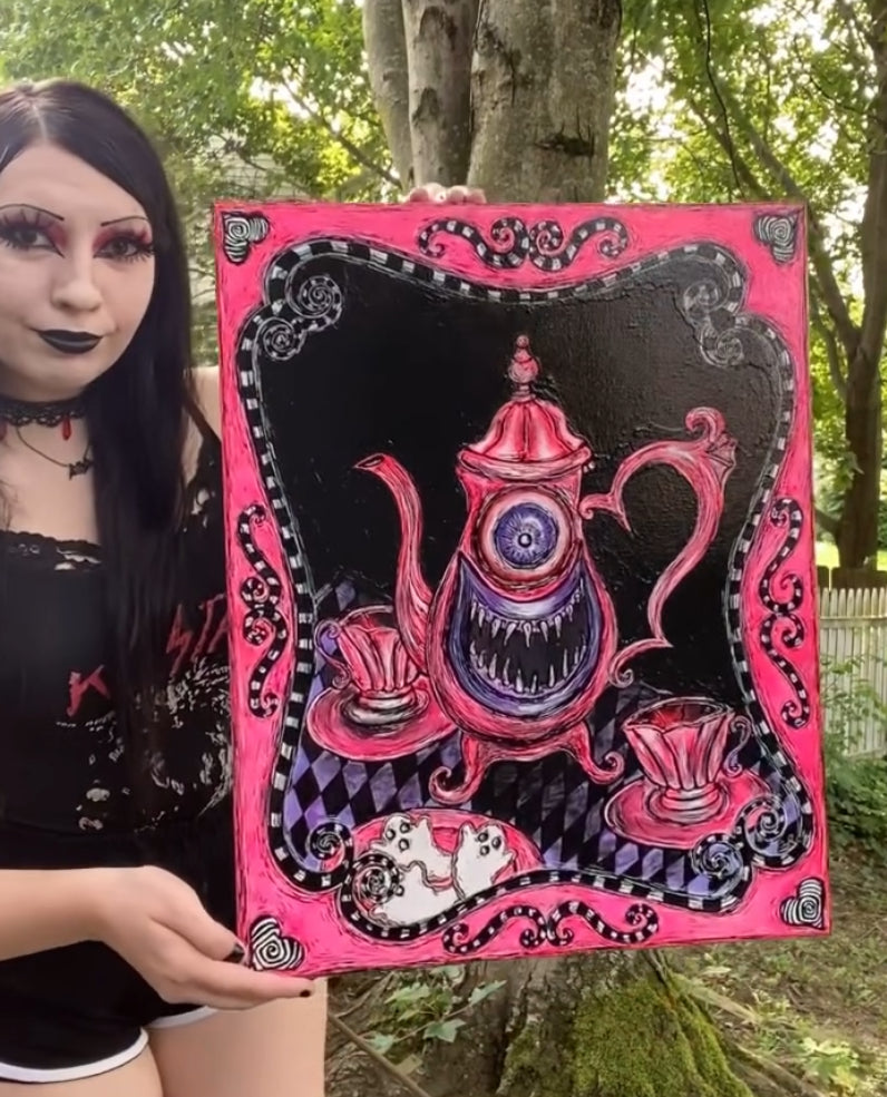 “Mad Tea Party” original painting