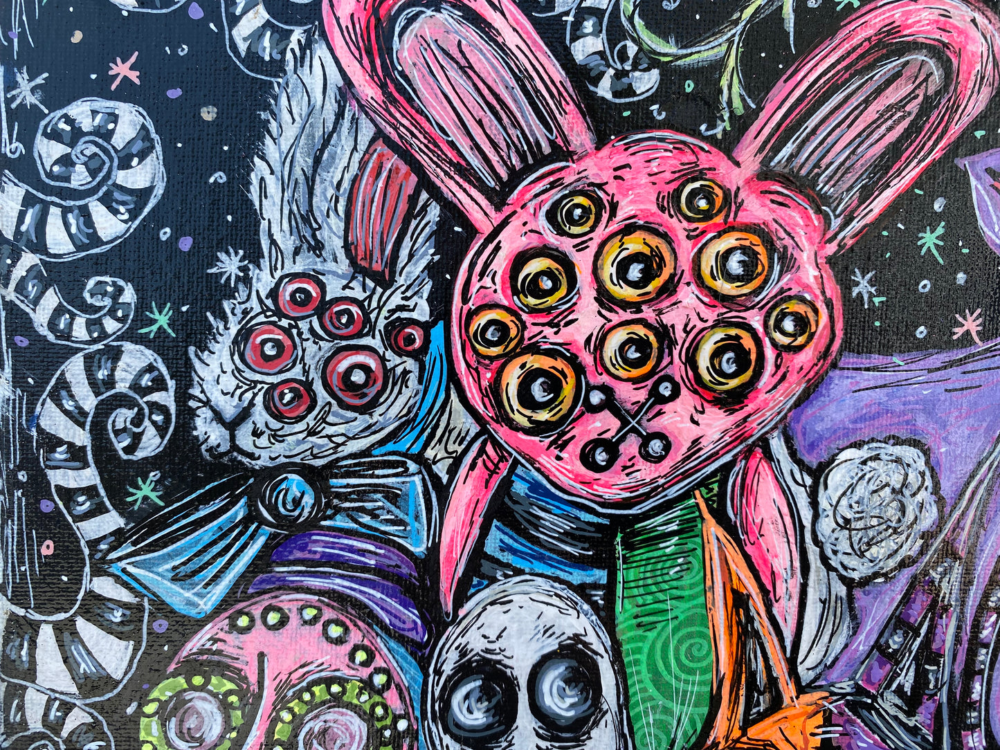 “Steampunk Snails” original painting