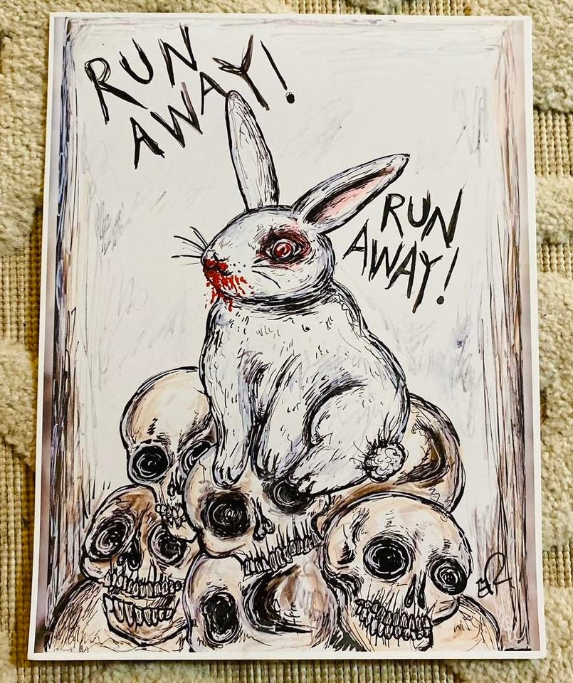 Evil bunny print