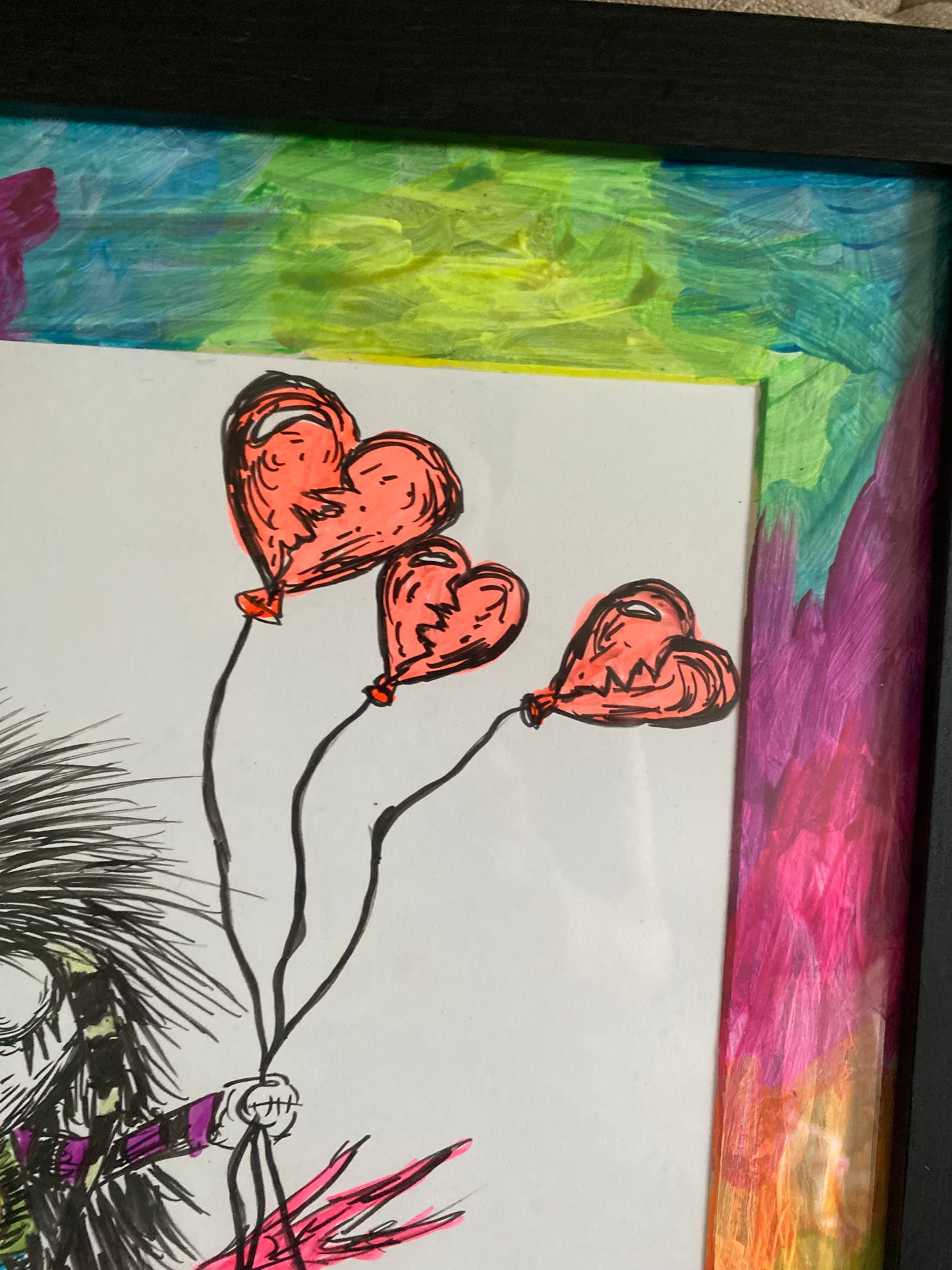 Scene Girl original framed artwork