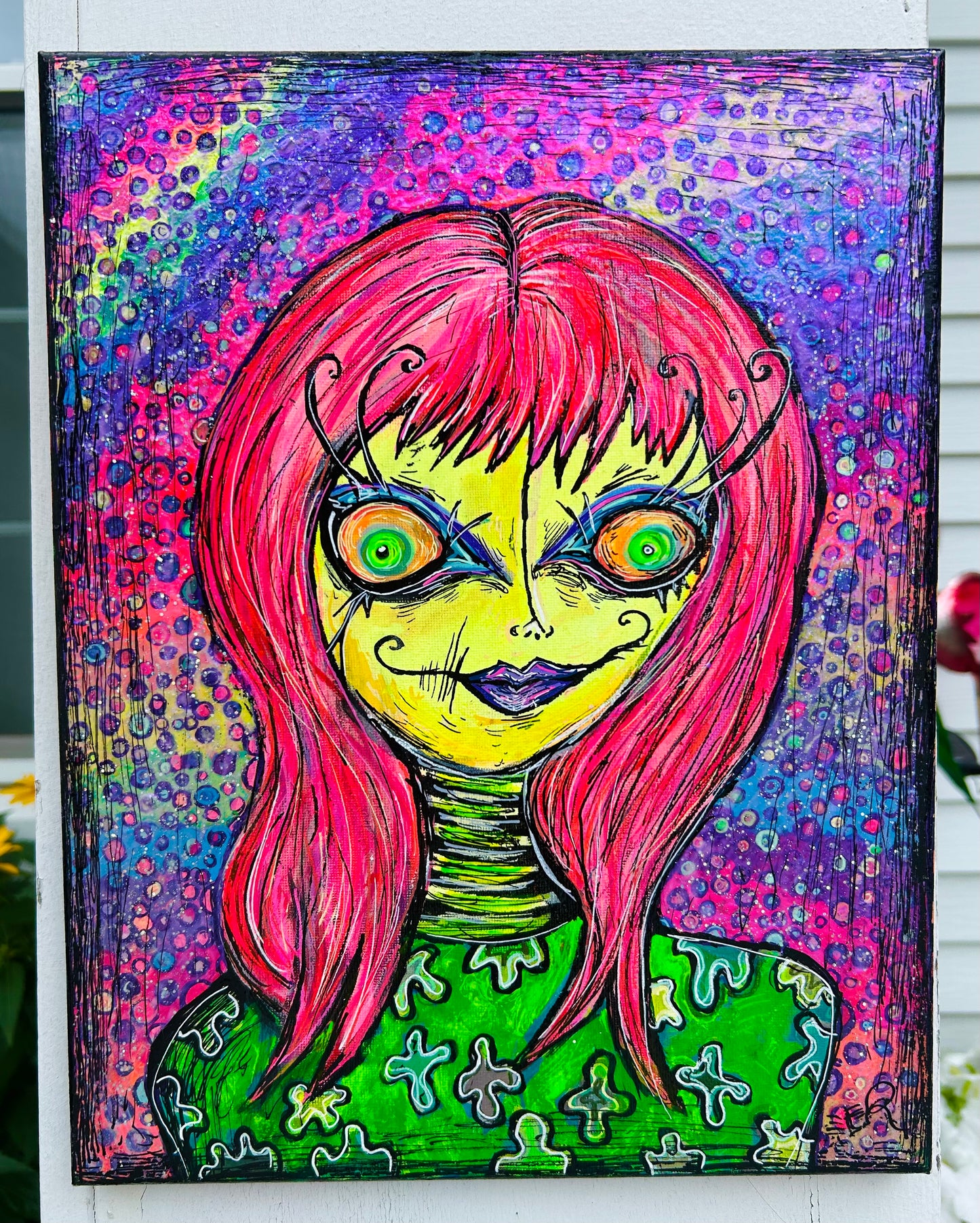 “Apathetic Lollipops” painting