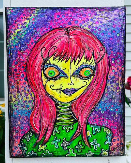 “Apathetic Lollipops” painting