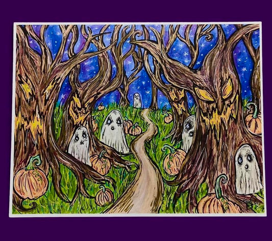 “Haunted Forest” print