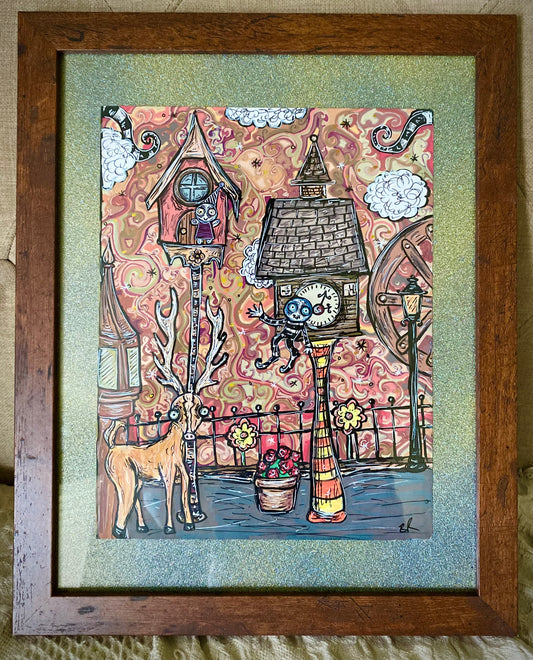 “Vengeful Almonds” original framed art