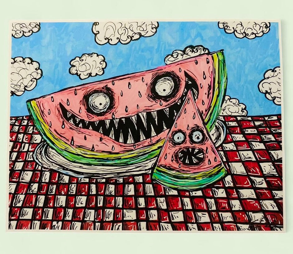 Watermelon Monster print