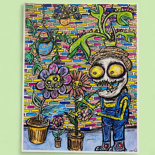 Flower Shop 8.5 x 11 unmatted art print