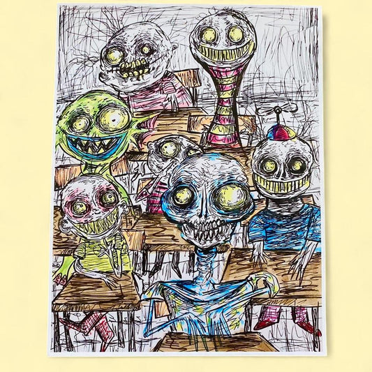 Classroom 8.5 x 11 unmatted art print