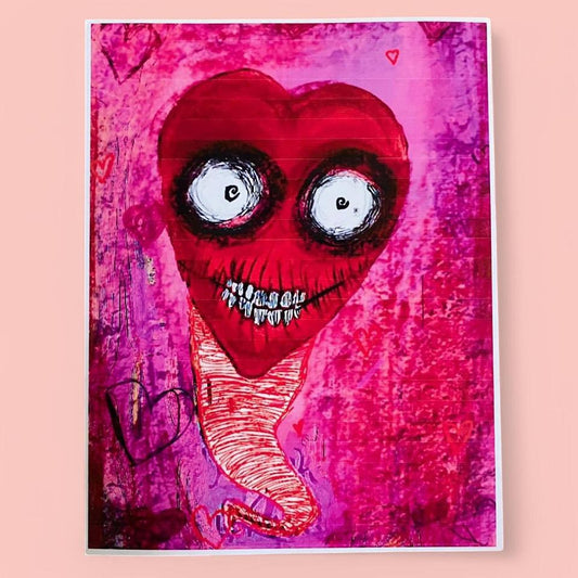 “Heart Head” 8.5 x 11 unmatted art print