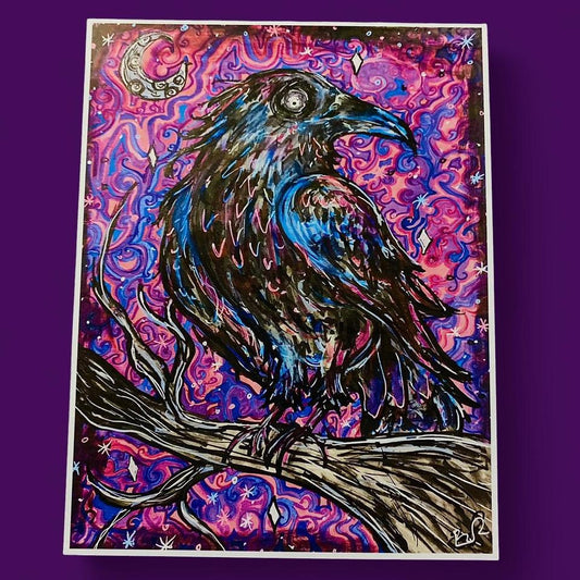 Raven 8.5 x 11 unmatted art print