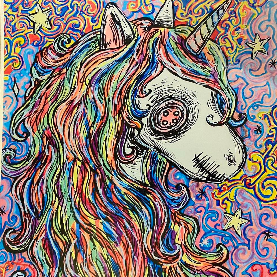 Unicorn 8.5 x 11 art print