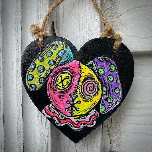 Polkadot doggie heart ornament